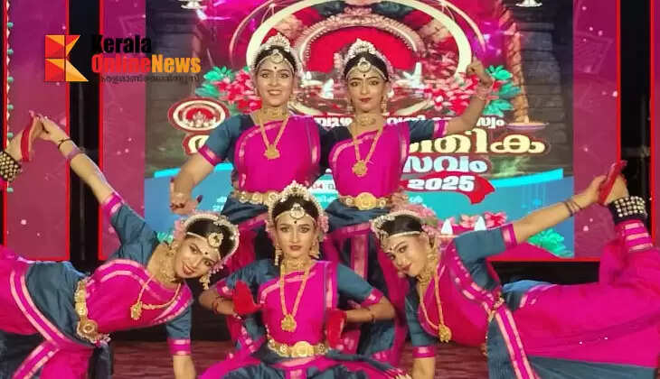 Music and dance fill the stage; Devotional Kadampuzha Thrikartika Mahotsavam