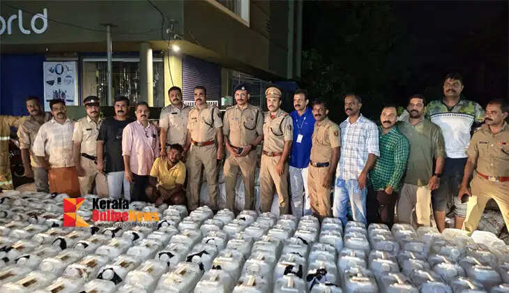 Major spirit seizure at Perumba, Payyannur; one person arrested with 7,000 litres of spirit.