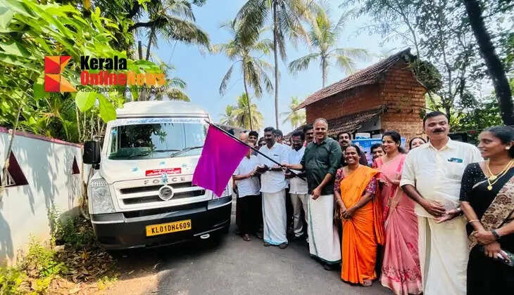 A fish marketing vehicle operating in the Azhikode constituency was flagged off.