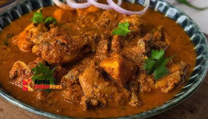 Delicious chicken curry without even a little oil