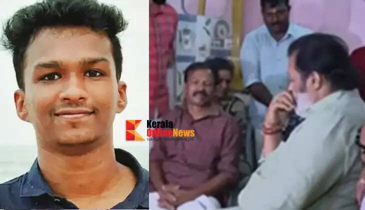 Suresh Gopi visits Nithin Raj's family at his Thiruvananthapuram home