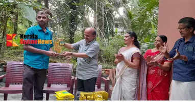 Kappad Vibjorn Residents Association celebrated Onam and felicitated N. Sajeer