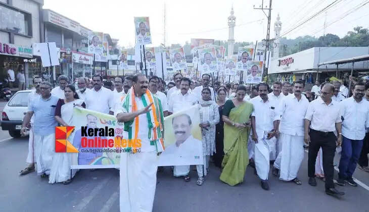 Sajeev Joseph holds a huge road show to restore the hilly region