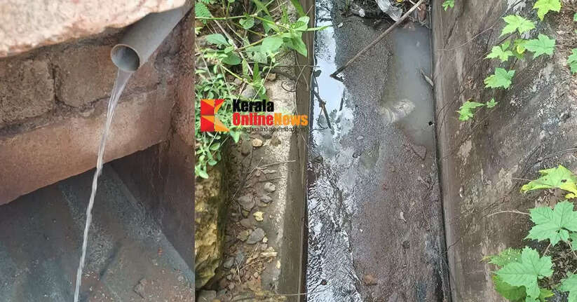 At Kannur Eripuram, sewage was released into the drain; The district enforcement squad fined half a lakh rupees from the restaurant owner