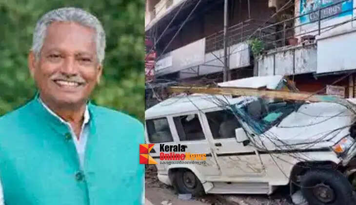 Former Devikulam MLA AK Mani injured in accident after losing control of vehicle and hitting electricity pole