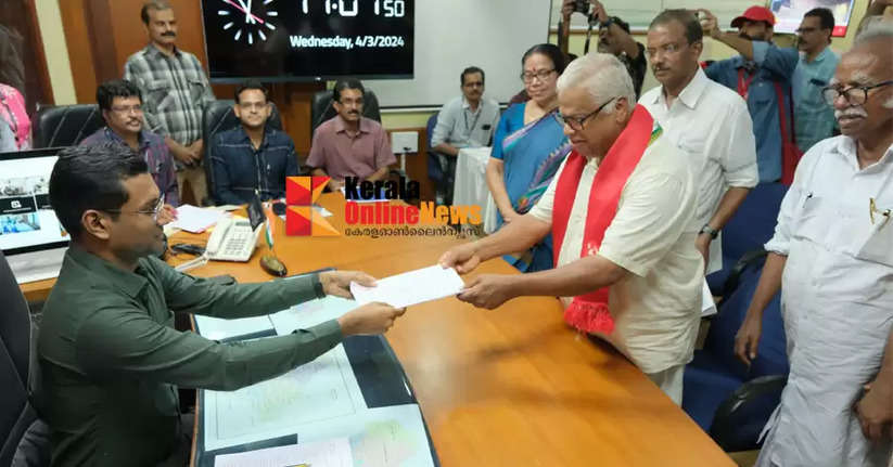 L.D. Affidavit that candidate F MV Jayarajan has only five thousand rupees