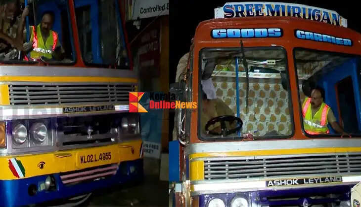 Illegal rationing rice smuggling in Thiruvananthapuram; police seize lorry belonging to a Poovar native.
