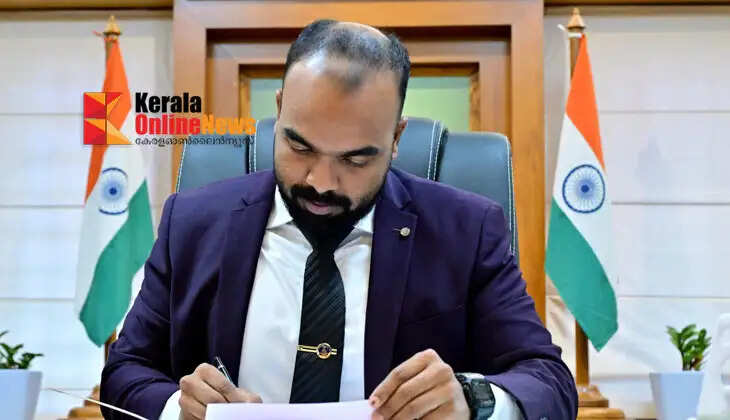 P. Vishnuraj takes charge as Kannur District Collector