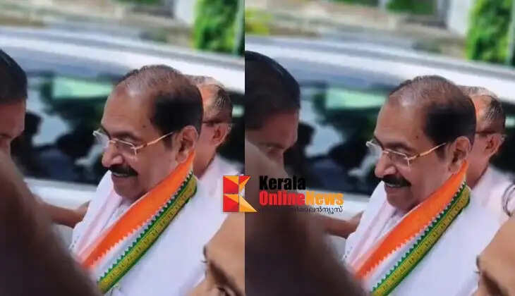 Minister Sunny Joseph receives a rousing welcome at Kannur DCC