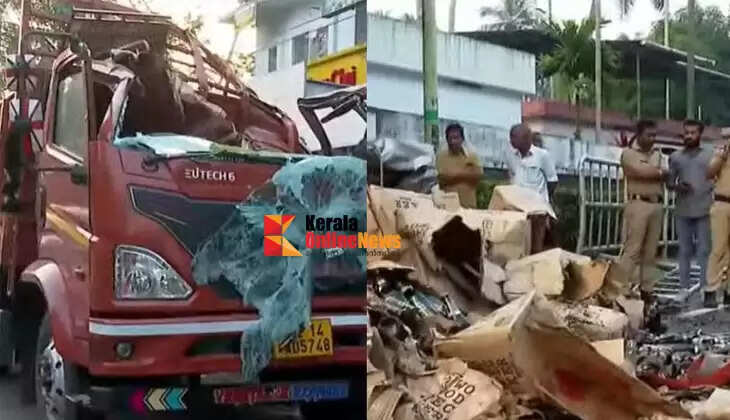 Lorry carrying liquor to Kozhikode Beverage Corporation overturns; driver dies