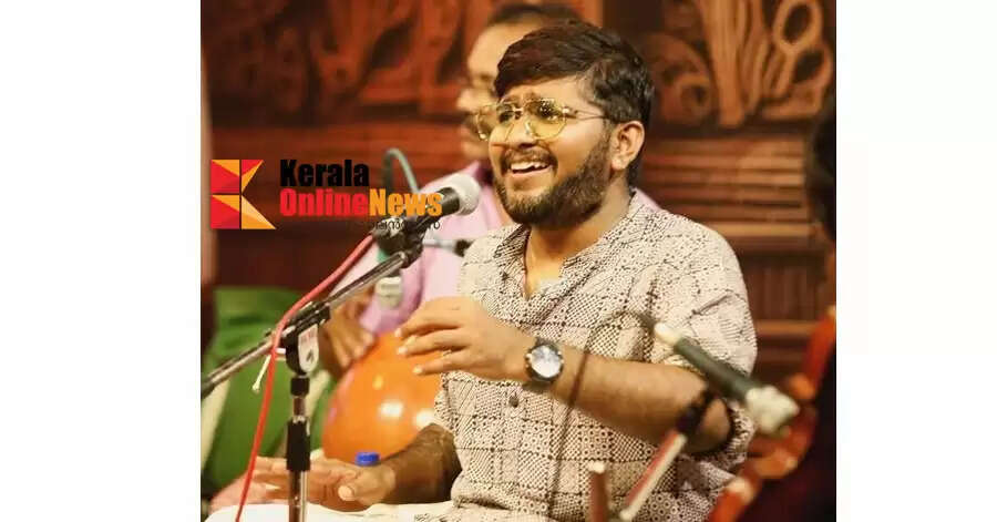 Dakshinamoorthy Music Award to be presented to Carnatic musician Mithun Jayaraj