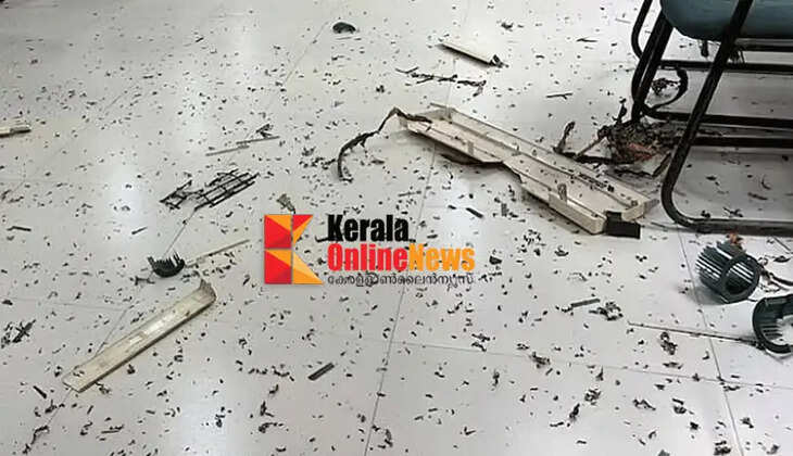 Accident: AC explodes at Thiruvananthapuram District Sports Council office; two injured
