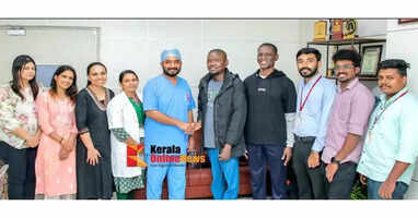 The years of old mucus in the trachea were removed at Amrita Hospital; Victor can now return to Africa.