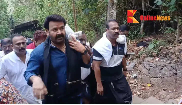 'Muhammad Kutty, Visakha Nakshatra'; Mohanlal makes offerings in Mammootty's name at Sabarimala