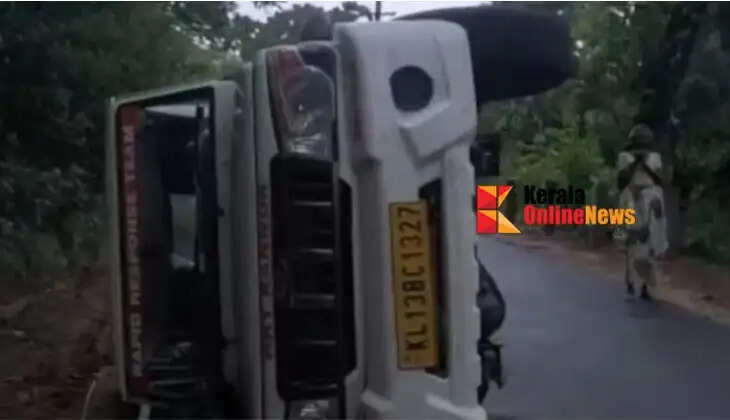 Elephant attack at Aralam Farm: Jeep carrying forest guards overturned