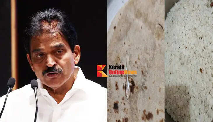 Feathers and blood in chicken curry, cockroaches in rice; MP KC Venugopal's intervention in the unhygienic food distribution at the nursing college hostel in Mysore; Food distribution agency's license suspended