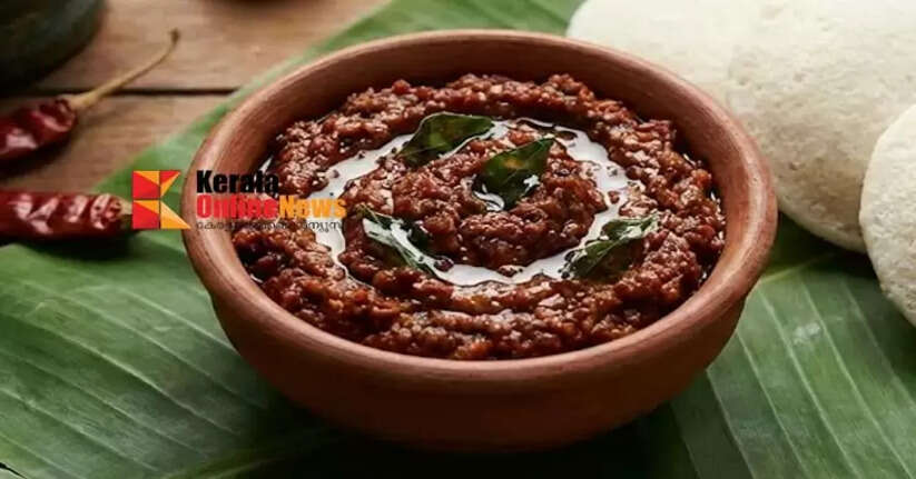 Onion chutney goes well with rice and dosa alike