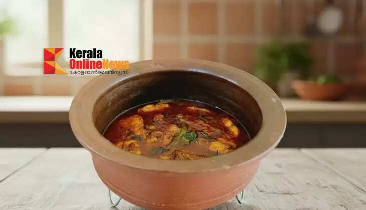 Neem curry cooked in a clay pot; the taste is different when eaten the next day.