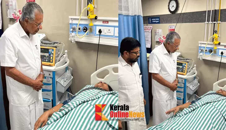 Chief Minister Pinarayi Vijayan visited the Health Minister, who is in the ICU of Kannur District Hospital. The CPM held a protest in Kannur city to protest the violence against the minister.