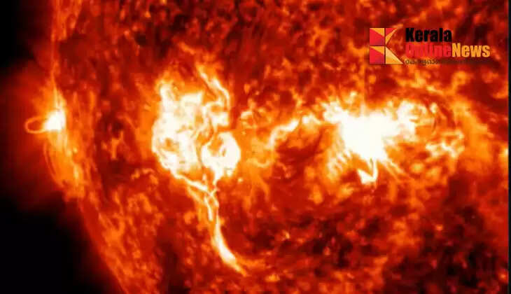 The sun burst forth fiercely; NASA with a shocking scene