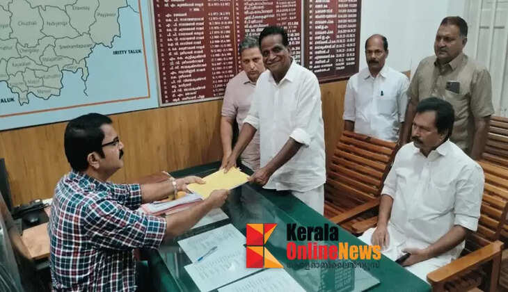 T.K. Govindan files nomination as independent candidate for Taliparamba UDF