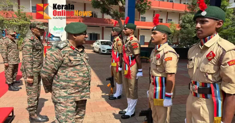 Ten-day NCC camp begins at Ancharakandi Higher Secondary School, Kannur