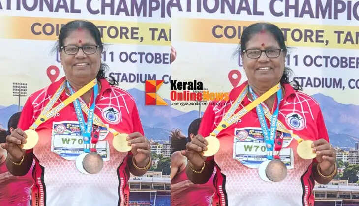 Age is just a number: Leelakrishnan from Dharamshala excels in the world of sports.