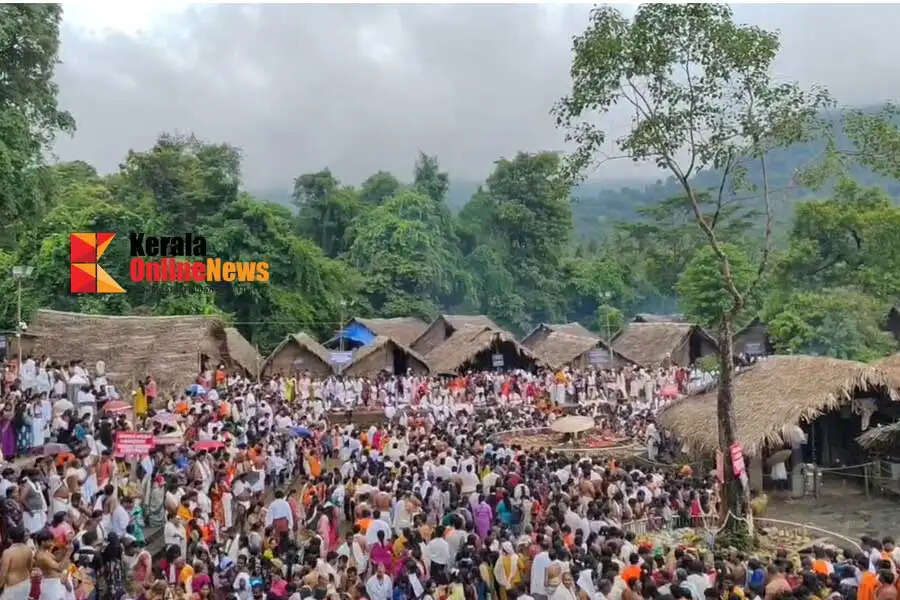 Akkare Kottiyoor is crowded with devotees Saturday saw the biggest influx of devotees this year
