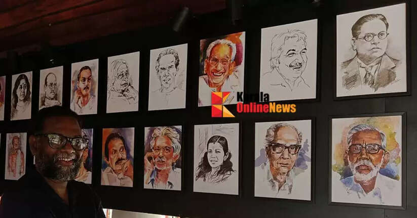 The portrait corner at Kanakakunnu Palace is remarkable.