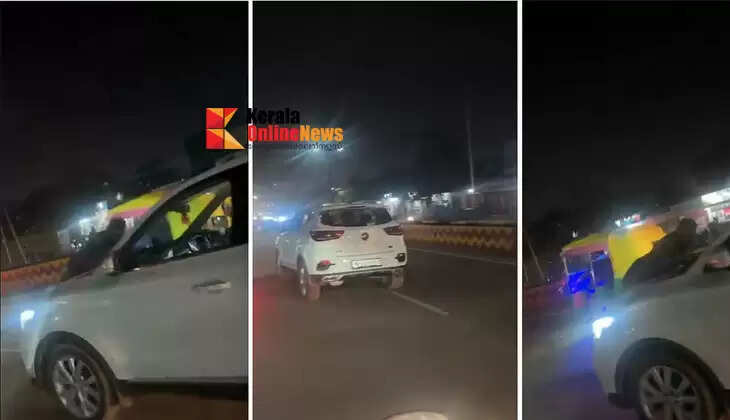 Dispute over vehicle accident; Retired soldier hit, hit by car, smashed into bonnet in Madhya Pradesh