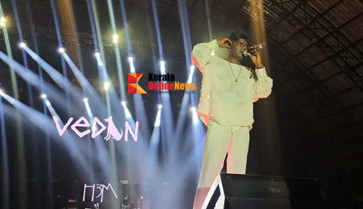 &lsquo;These people are coming to Kerala with food politics, what can those who can make films with such hatred do in the future&rsquo;: Vedan with a fiery dialogue at the Happiness stage
