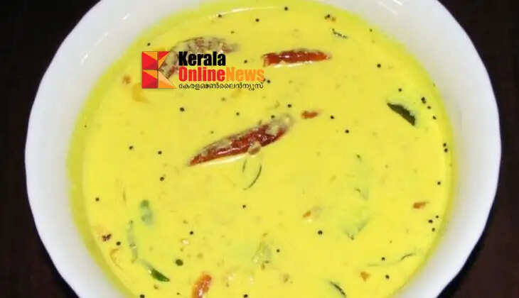 Homemade buttermilk curry with coconut and yogurt