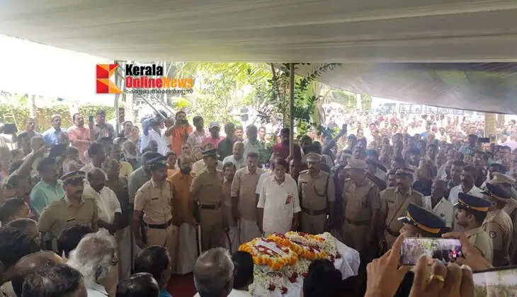 T.K.D. Muzhappilangad was bid farewell by his hometown with full official honors.