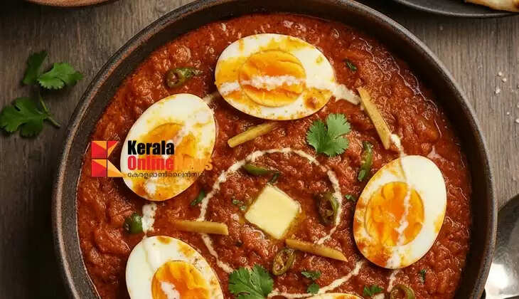 Hotel style egg butter masala at home