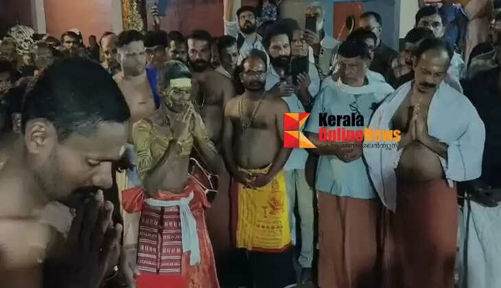 Muthappan tied a knot on the mountaintop: Thiruvappana festival begins in Kunnathurpadi with a large crowd of devotees