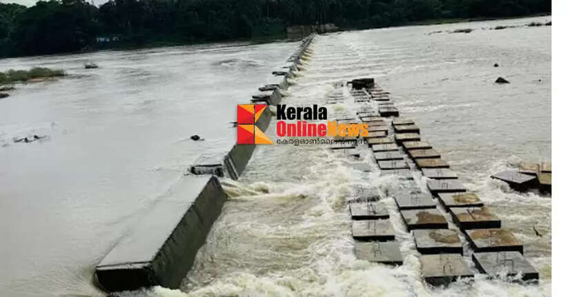Pattambi check dam construction in final stages