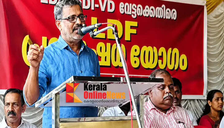 If you behave disrespectfully, you will be beaten up by the police; CPM District Secretary makes a threatening speech against Palakkad North CI