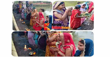 Bihari families' Chhath Puja at Chettiyar pond is a curiosity for Kannur