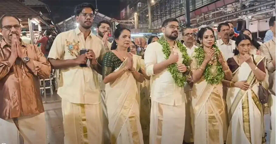 Record breaking wedding rush in Guruvayur today
