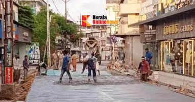 Thalassery Logans Road reconstruction in final stage; It will be partially opened on May 19