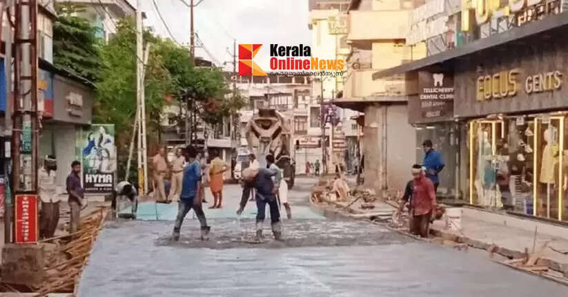 Thalassery Logans Road reconstruction in final stage; It will be partially opened on May 19