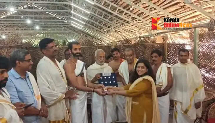 Kottiyoor Devaswom's silver locket for devotees; Kollur Mookambika Devi Temple Thantri Dr. Ramachandra Adiga inaugurated the first sale