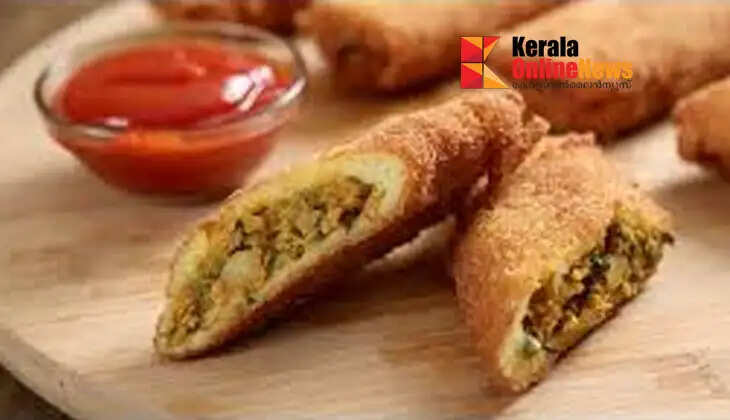 Delicious Chicken Keema Bread Roll