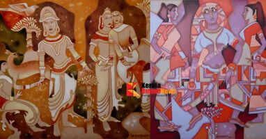 C.N. Karunakaran's painting exhibition to begin in Kannur on the 14th