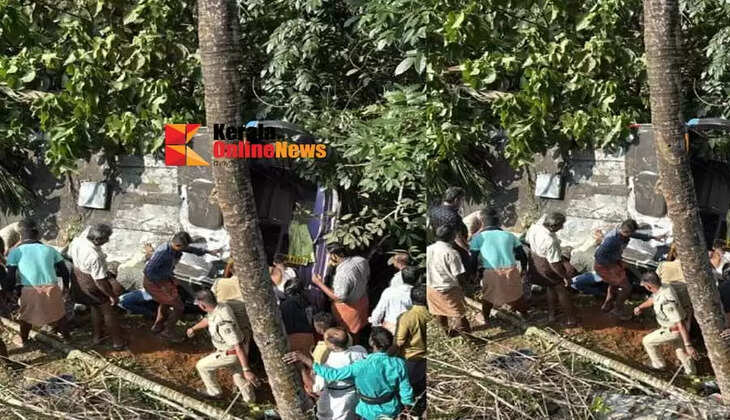 One Sabarimala pilgrim dies in bus accident in Chittarikal five seriously injured