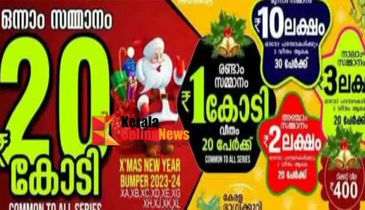 Christmas - New Year Bumper Lottery with New Years and Sales Tax