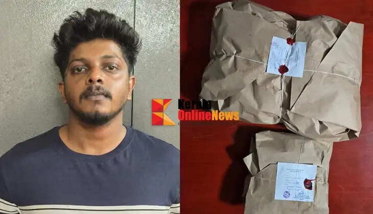 Youth arrested with 3.560 kg of ganja in Kannur city