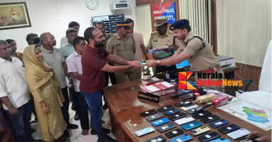 Kannur Cyber ​​Police returns 33 mobile phones thought to be lost to their owners