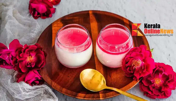 Rose milk can be prepared deliciously at home.