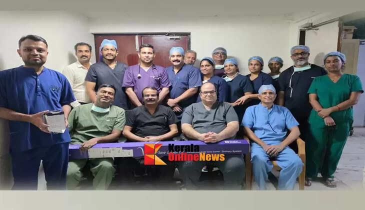The first open-heart aortic valve replacement TAV surgery was successfully performed at Kannur Medical College Pariyaram